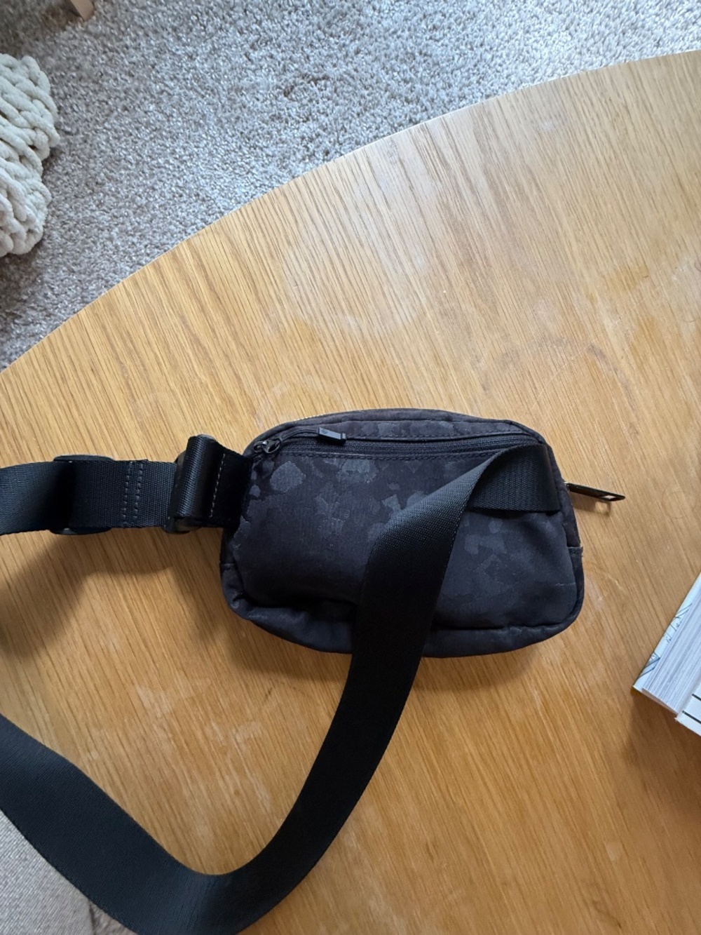 Lululemon Black Camo Belt Bag - Picture 3 of 5